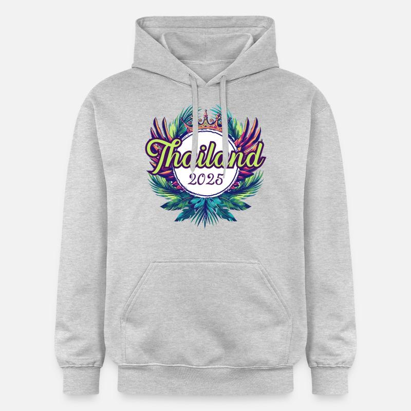 L’équipe de Thaïlande 2025 - Sweat à capuche Softstyle® Gildan Unisexe - gris clair chiné