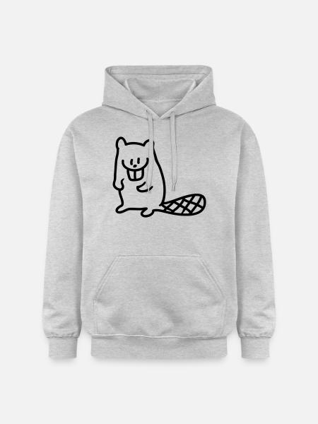 Biber - ligne - Sweat à capuche Softstyle® Gildan Unisexe - gris clair chiné