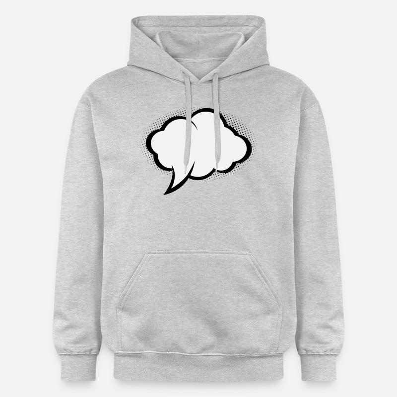 Bulle Comic - Sweat à capuche Softstyle® Gildan Unisexe - gris clair chiné