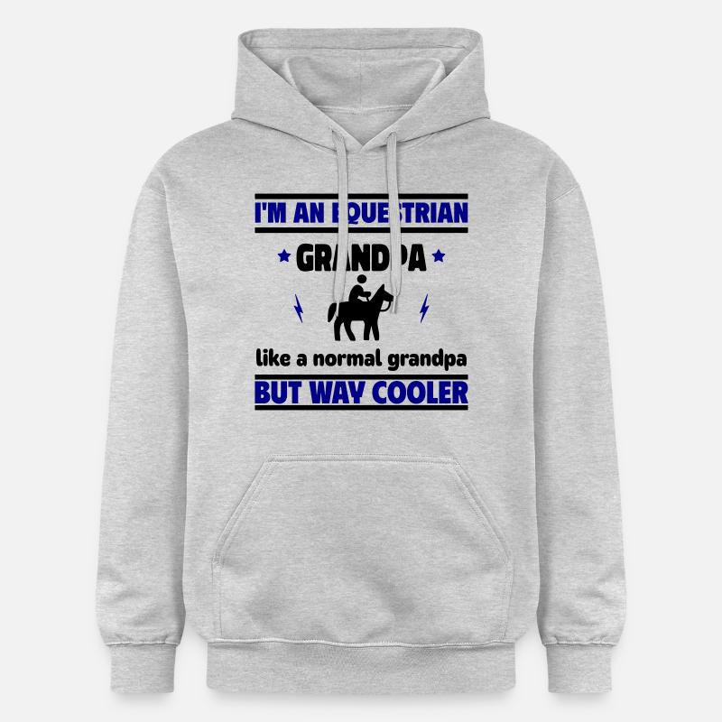 Ich bin ein Reiter-Opa - Gildan Unisex Softstyle® Midweight Hoodie - Hellgrau meliert