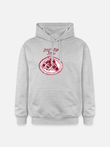 Cherry Pie Time - Gildan Unisex Softstyle® Midweight Hoodie - light heather grey