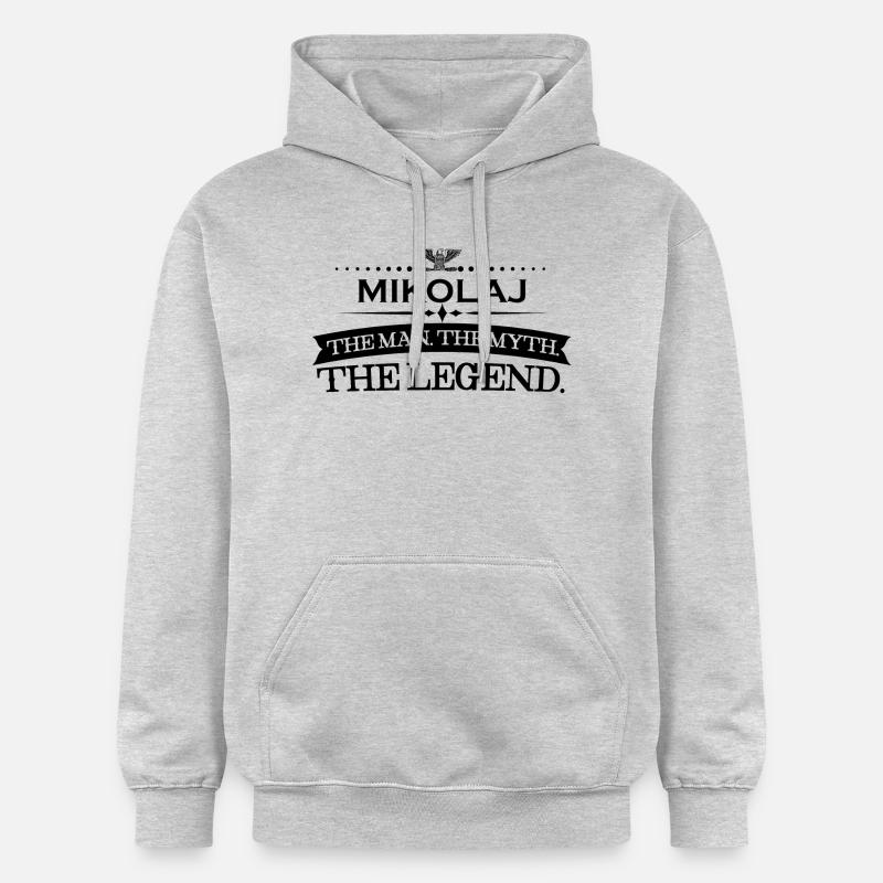 Mann mythos legende geschenk Mikolaj - Sweat à capuche Softstyle® Gildan Unisexe - gris clair chiné