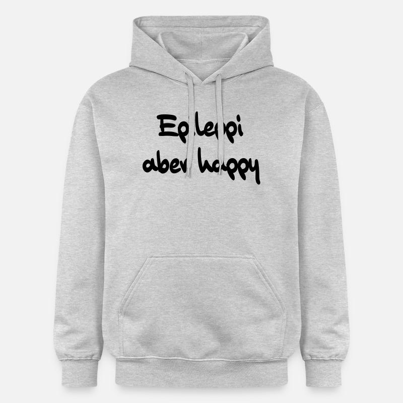 epileppi mais heureux - Sweat à capuche Softstyle® Gildan Unisexe - gris clair chiné