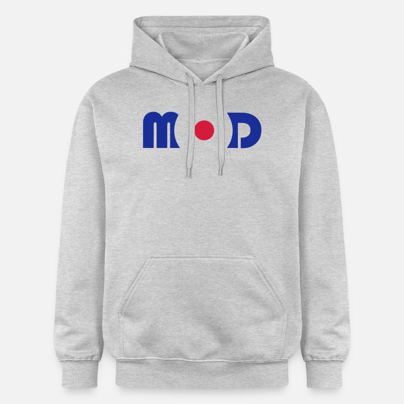 Logo Mod - Sweat à capuche Softstyle® Gildan Unisexe - gris clair chiné