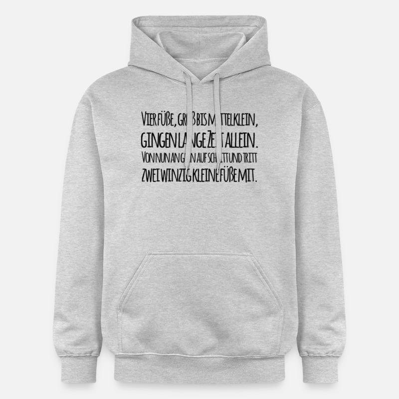 Dictons pour bébés - Sweat à capuche Softstyle® Gildan Unisexe - gris clair chiné