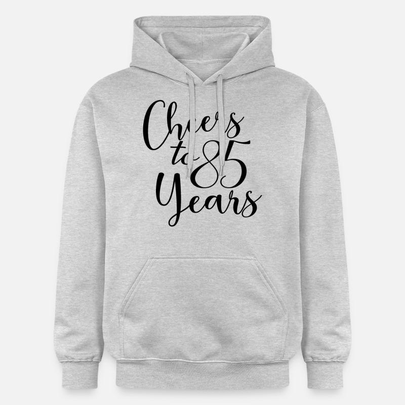 Vive 85 ans 85e anniversaire - Sweat à capuche Softstyle® Gildan Unisexe - gris clair chiné
