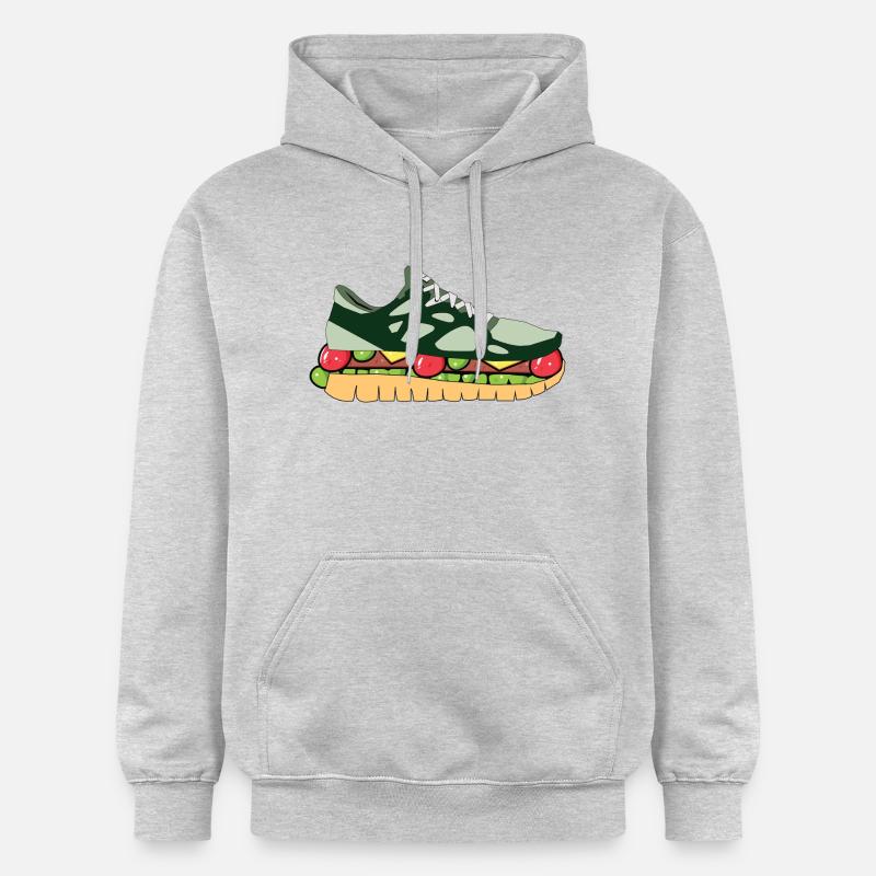 Restauration rapide - Sweat à capuche Softstyle® Gildan Unisexe - gris clair chiné