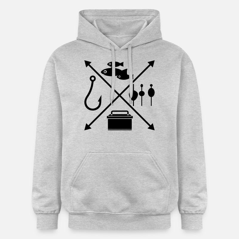 pêche - Sweat à capuche Softstyle® Gildan Unisexe - gris clair chiné