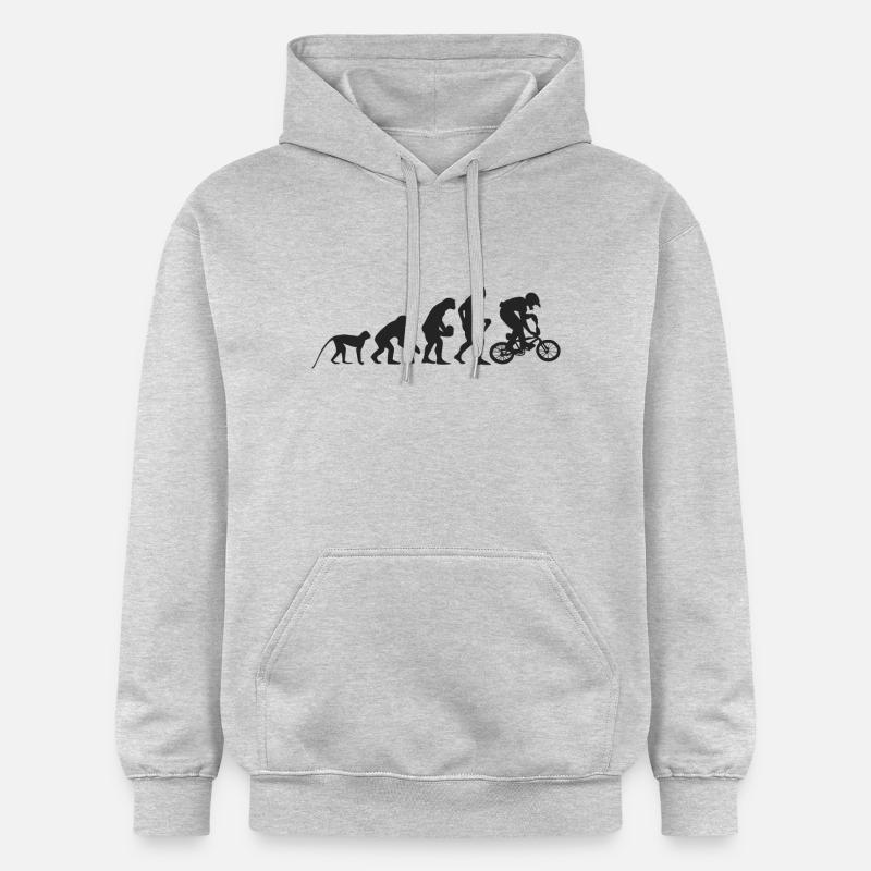 Evolution BMX - Sweat à capuche Softstyle® Gildan Unisexe - gris clair chiné