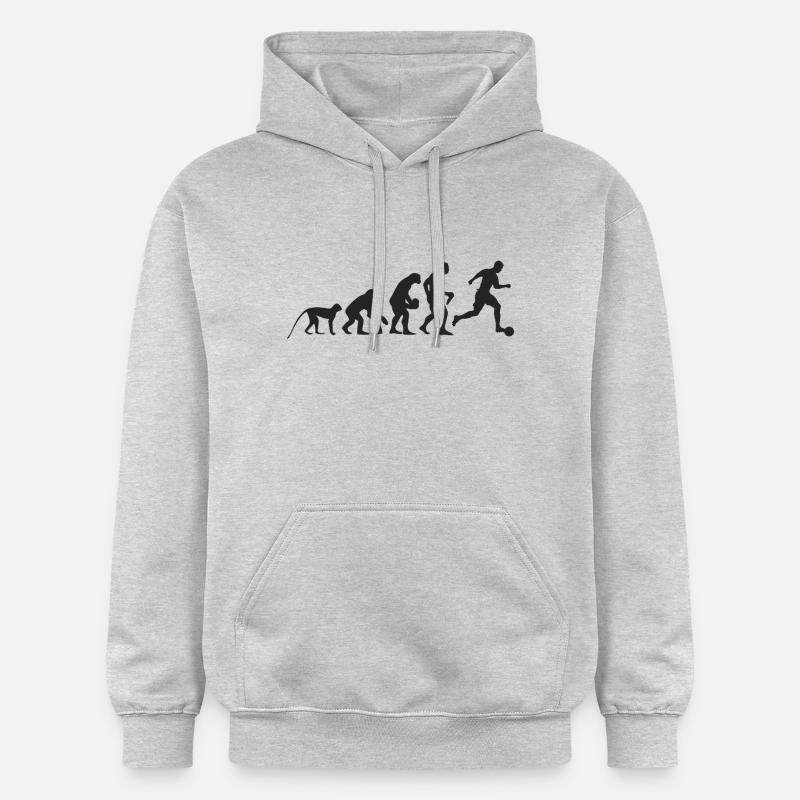 Evolution Soccer - Sweat à capuche Softstyle® Gildan Unisexe - gris clair chiné