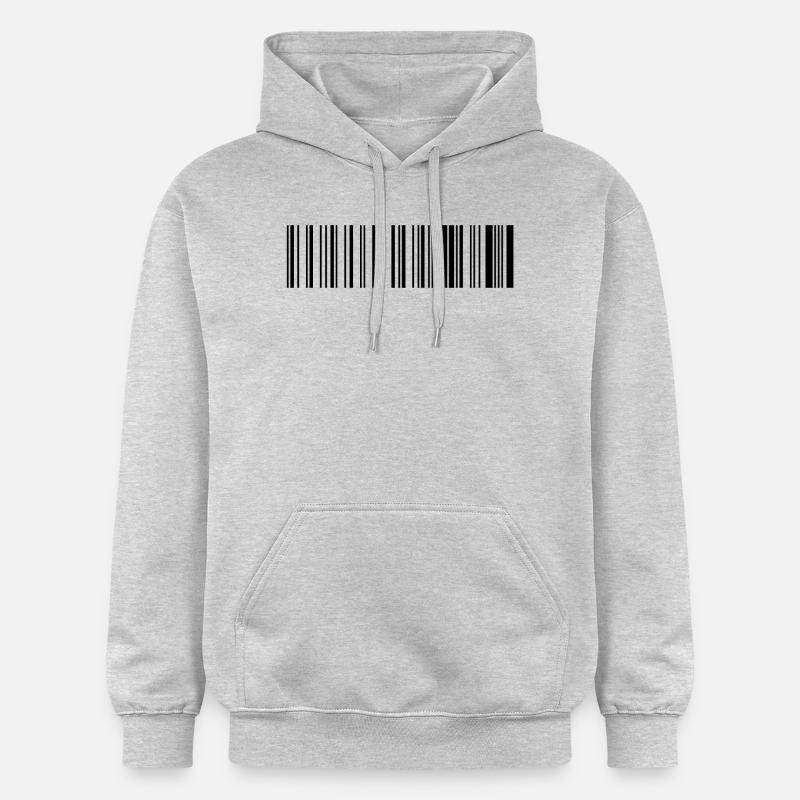 code à barres. - Sweat à capuche Softstyle® Gildan Unisexe - gris clair chiné