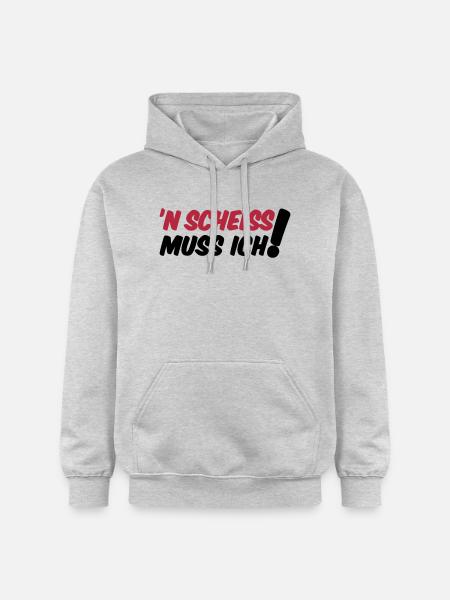 'N SCHEISS MUSS ICH! - Gildan Unisex Softstyle® Midweight Hoodie - Hellgrau meliert