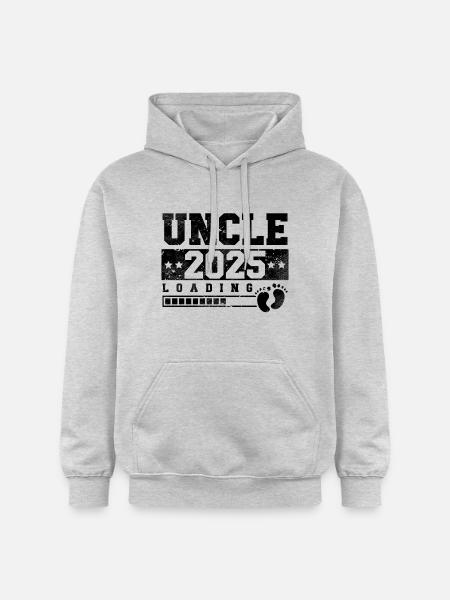 Onkel 2025 loading - Gildan Unisex Softstyle® Midweight Hoodie - Hellgrau meliert
