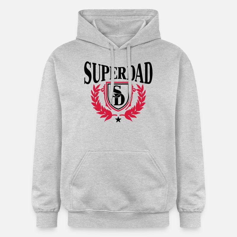 superdad - Sweat à capuche Softstyle® Gildan Unisexe - gris clair chiné