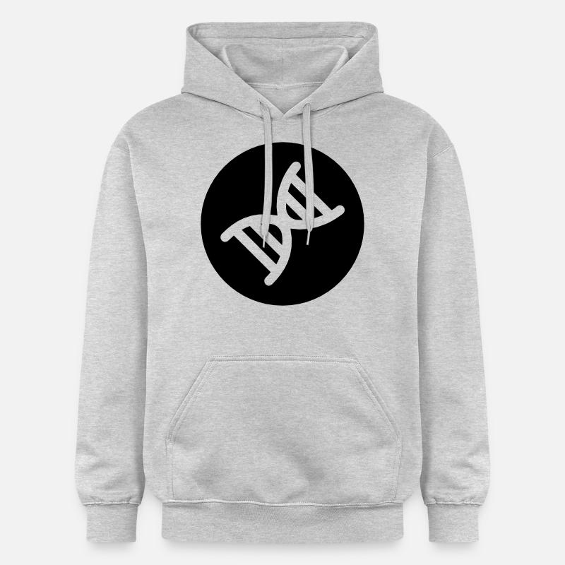 Double hélice de l ADN - Sweat à capuche Softstyle® Gildan Unisexe - gris clair chiné