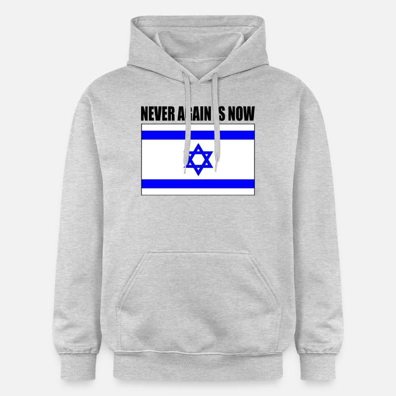 Never again is now - Sweat à capuche Softstyle® Gildan Unisexe - gris clair chiné
