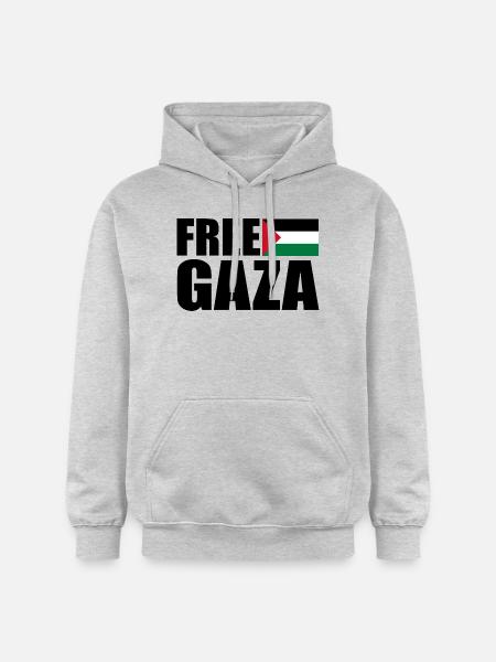 Free gaza - Gildan Unisex Softstyle® Midweight Hoodie - light heather grey