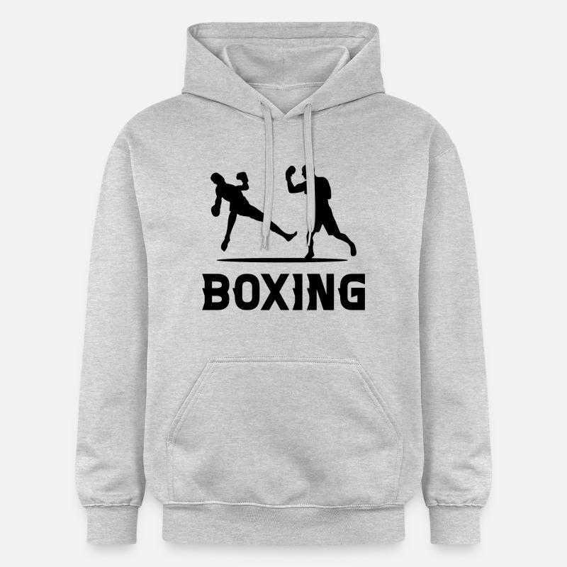Boxe - Sweat à capuche Softstyle® Gildan Unisexe - gris clair chiné