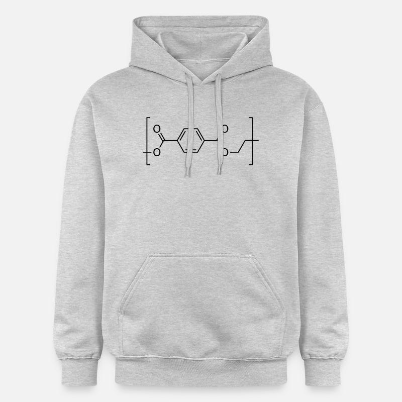Molécule de polyéthylène téréphtalate (PET). - Sweat à capuche Softstyle® Gildan Unisexe - gris clair chiné