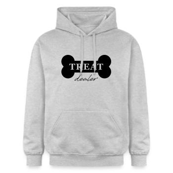 Treat Dealer – Design for Treat Officers - Gildan Unisex Softstyle® Midweight Hoodie - light heather grey - Front - Liana (172cm) & Jaron (178cm)