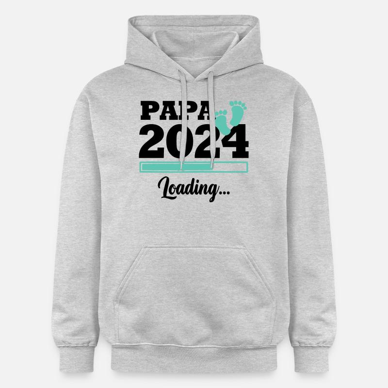 Papa 2024 loading - Sweat à capuche Softstyle® Gildan Unisexe - gris clair chiné