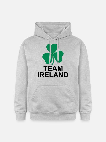 Team Ireland - Gildan Unisex Softstyle® Midweight Hoodie - Hellgrau meliert