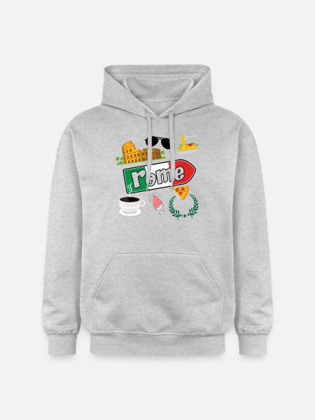 I love Rome - Gildan Unisex Softstyle® Midweight Hoodie - light heather grey