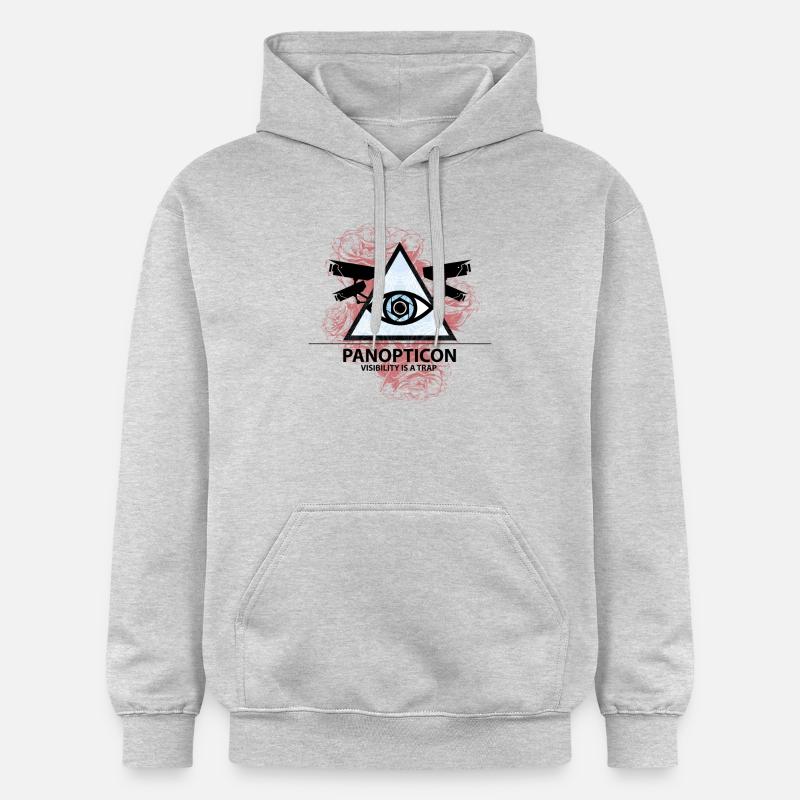 || La série Foucault || Panopticon || - Sweat à capuche Softstyle® Gildan Unisexe - gris clair chiné
