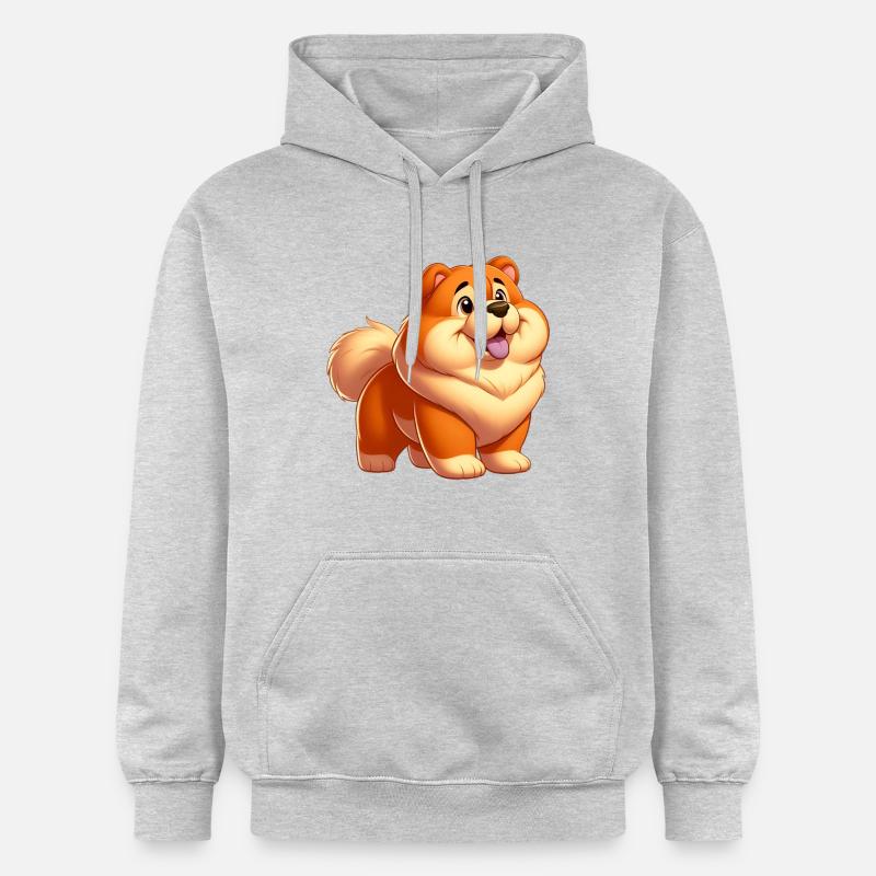 chowchow 3 - Sweat à capuche Softstyle® Gildan Unisexe - gris clair chiné