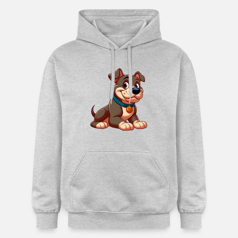 pitbull 3 - Sweat à capuche Softstyle® Gildan Unisexe - gris clair chiné