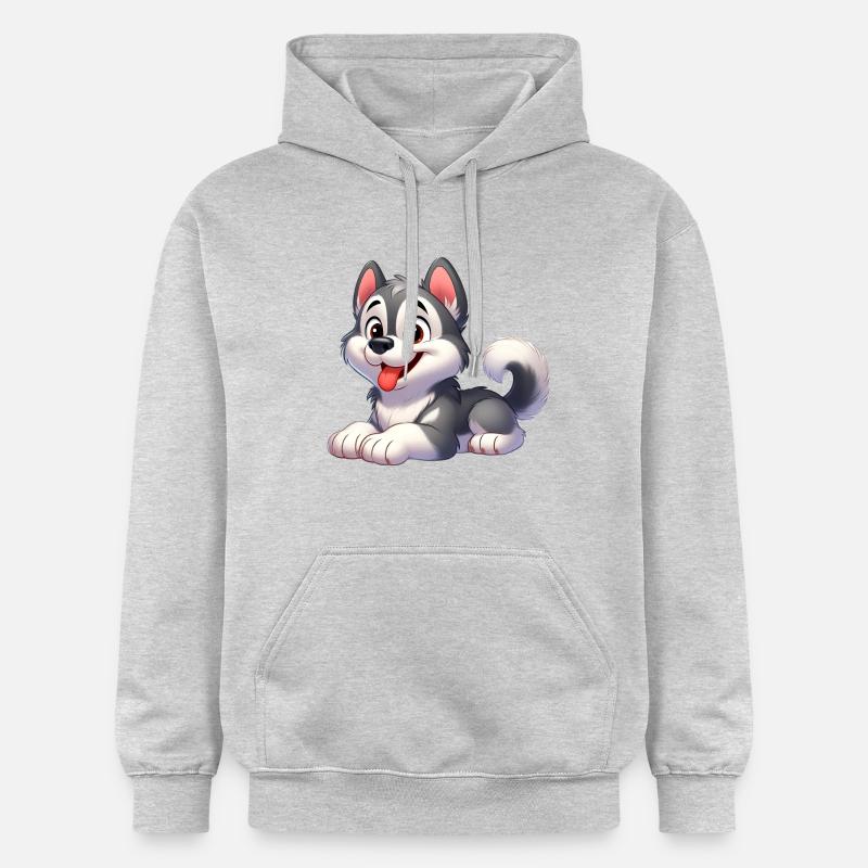 husky 3 - Sweat à capuche Softstyle® Gildan Unisexe - gris clair chiné