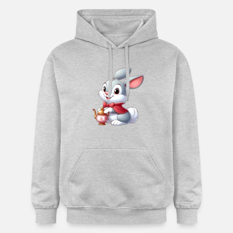 lapin 12 - Sweat à capuche Softstyle® Gildan Unisexe - gris clair chiné