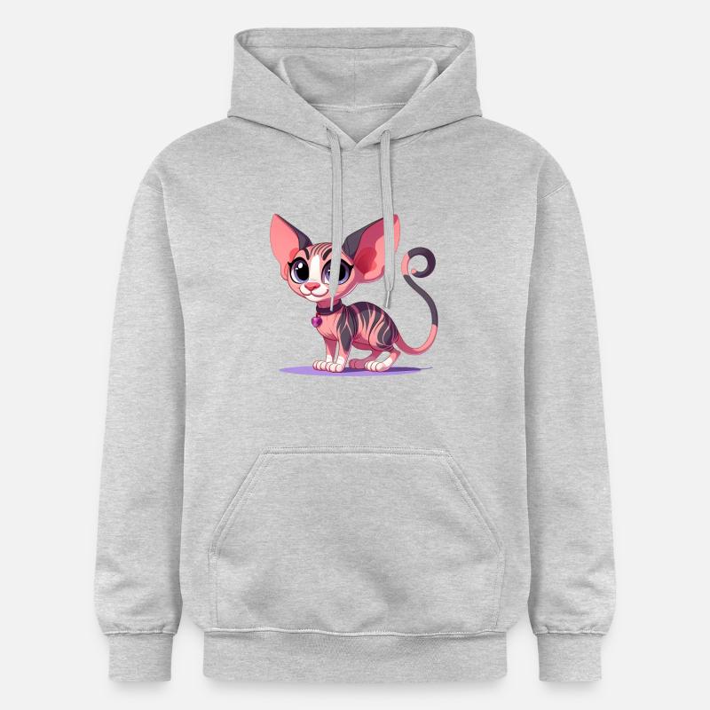 sphynx - Sweat à capuche Softstyle® Gildan Unisexe - gris clair chiné