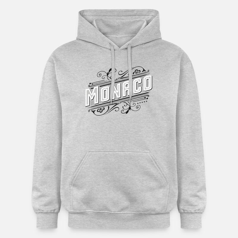 Monaco - Sweat à capuche Softstyle® Gildan Unisexe - gris clair chiné