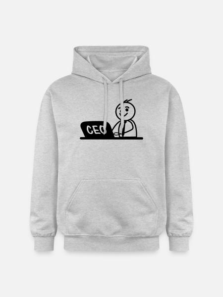 Work laptop CEO - Gildan Unisex Softstyle® Midweight Hoodie - light heather grey