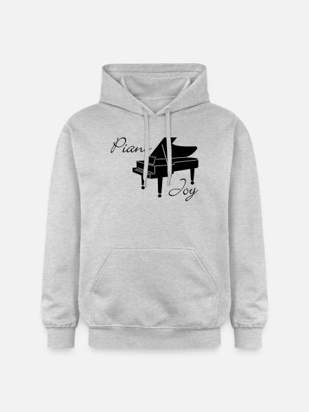 Piano Joy - Gildan Unisex Softstyle® Midweight Hoodie - light heather grey