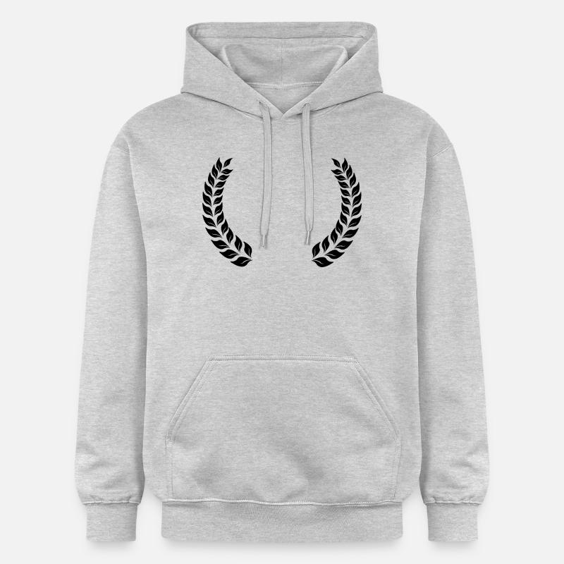 Couronne de laurier espace ouvert - Sweat à capuche Softstyle® Gildan Unisexe - gris clair chiné