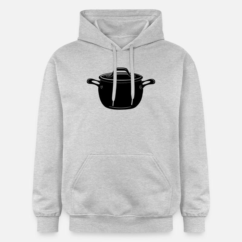 Suppe oder Pfanne - Gildan Unisex Softstyle® Midweight Hoodie - Hellgrau meliert