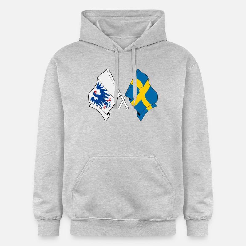 Värmland et Suède – Croisement - Sweat à capuche Softstyle® Gildan Unisexe - gris clair chiné