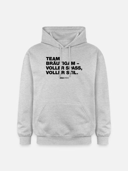 JGA: Team Bräutigam (Jungesellenabschied) - Gildan Unisex Softstyle® Midweight Hoodie - Hellgrau meliert