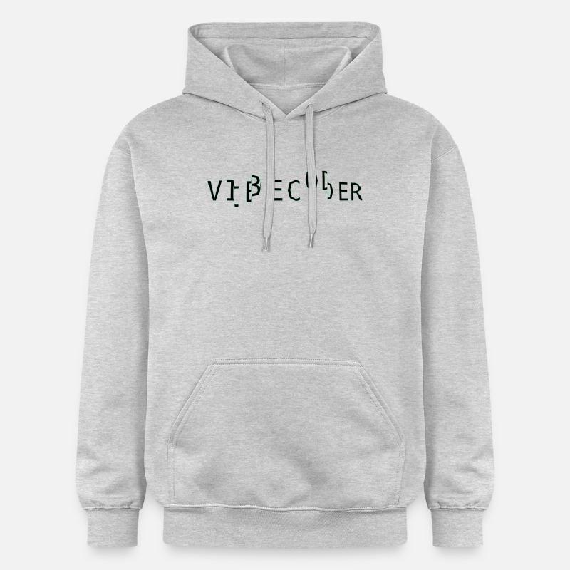 vibecoder_mono bug - Sweat à capuche Softstyle® Gildan Unisexe - gris clair chiné