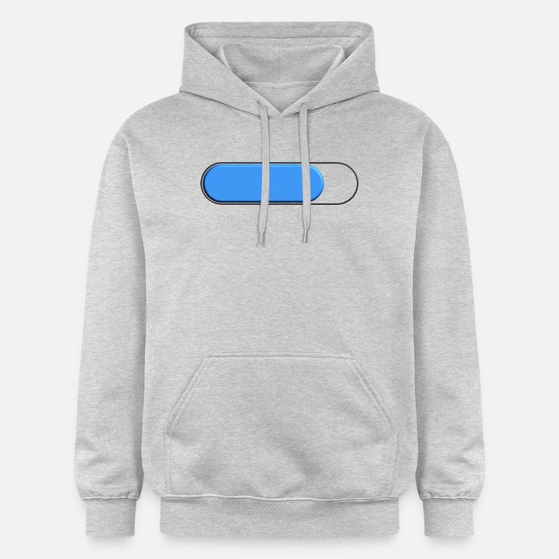 Jauge Petite bleu (chargement) - Sweat à capuche Softstyle® Gildan Unisexe - gris clair chiné