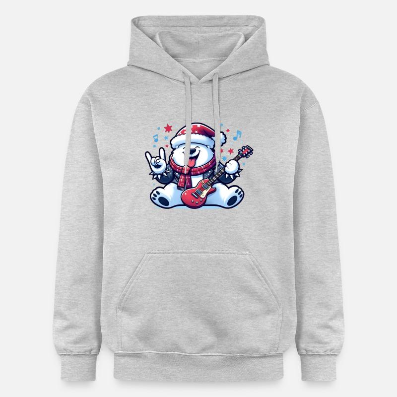 polar bear 3 - Sweat à capuche Softstyle® Gildan Unisexe - gris clair chiné