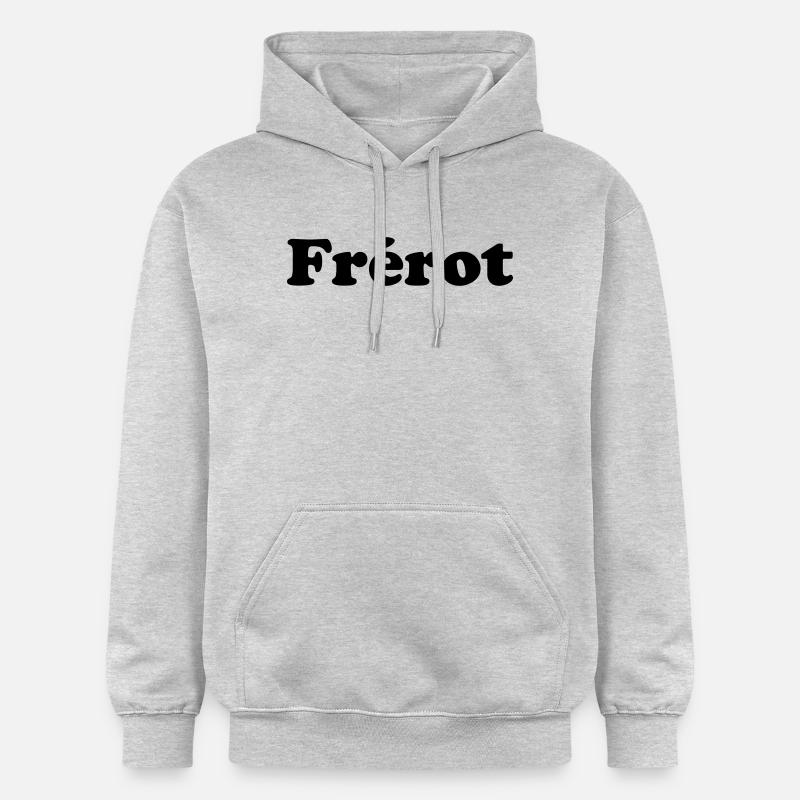 Frérot - expression amicale  - Sweat à capuche Softstyle® Gildan Unisexe - gris clair chiné
