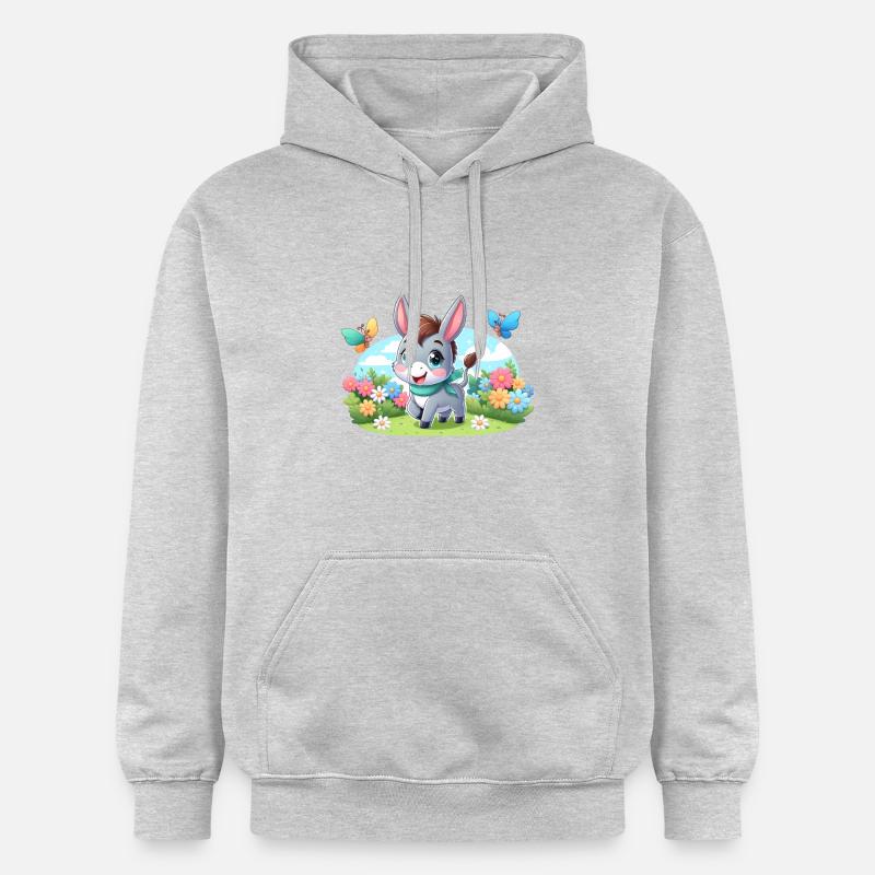 ane 2 - Sweat à capuche Softstyle® Gildan Unisexe - gris clair chiné