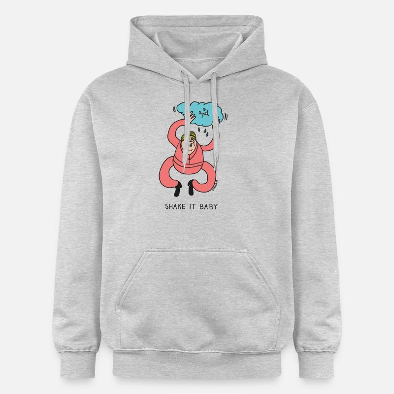 Secouez bébé - Sweat à capuche Softstyle® Gildan Unisexe - gris clair chiné