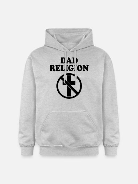 Dad religion - Gildan Unisex Softstyle® Midweight Hoodie - light heather grey