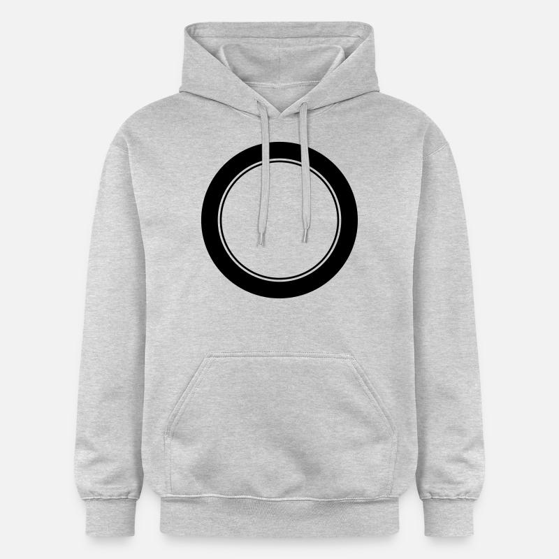 Logo / / anniversaire emblème / / équipe / / Club - Sweat à capuche Softstyle® Gildan Unisexe - gris clair chiné