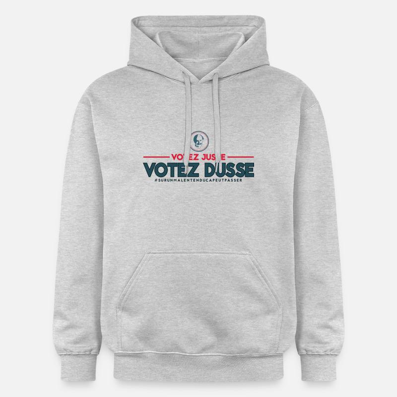 Votez Dusse - Sweat à capuche Softstyle® Gildan Unisexe - gris clair chiné