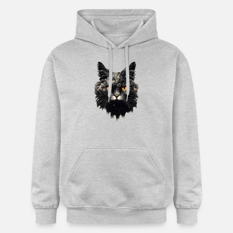 Chat - Sweat à capuche Softstyle® Gildan Unisexe - gris clair chiné
